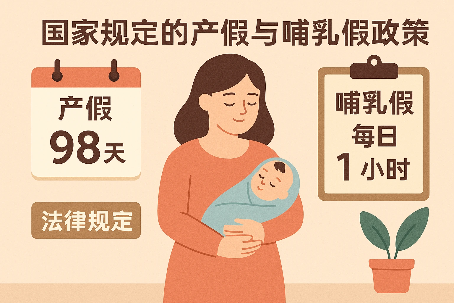 国家规定的产假与哺乳假政策