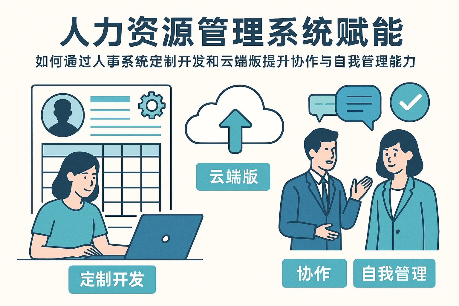 人力资源管理系统赋能——如何通过人事系统定制开发和云端版提升协作与自我管理能力