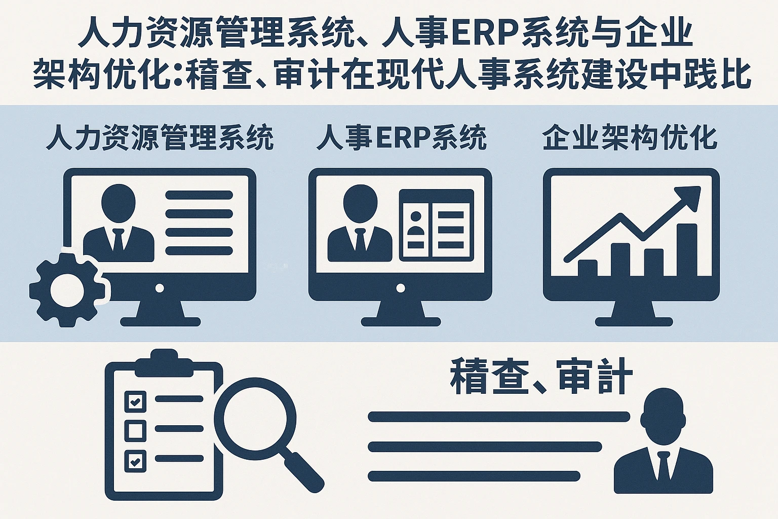 人力资源管理系统、人事ERP系统与企业架构优化：稽查、审计在现代人事系统建设中的实践对比