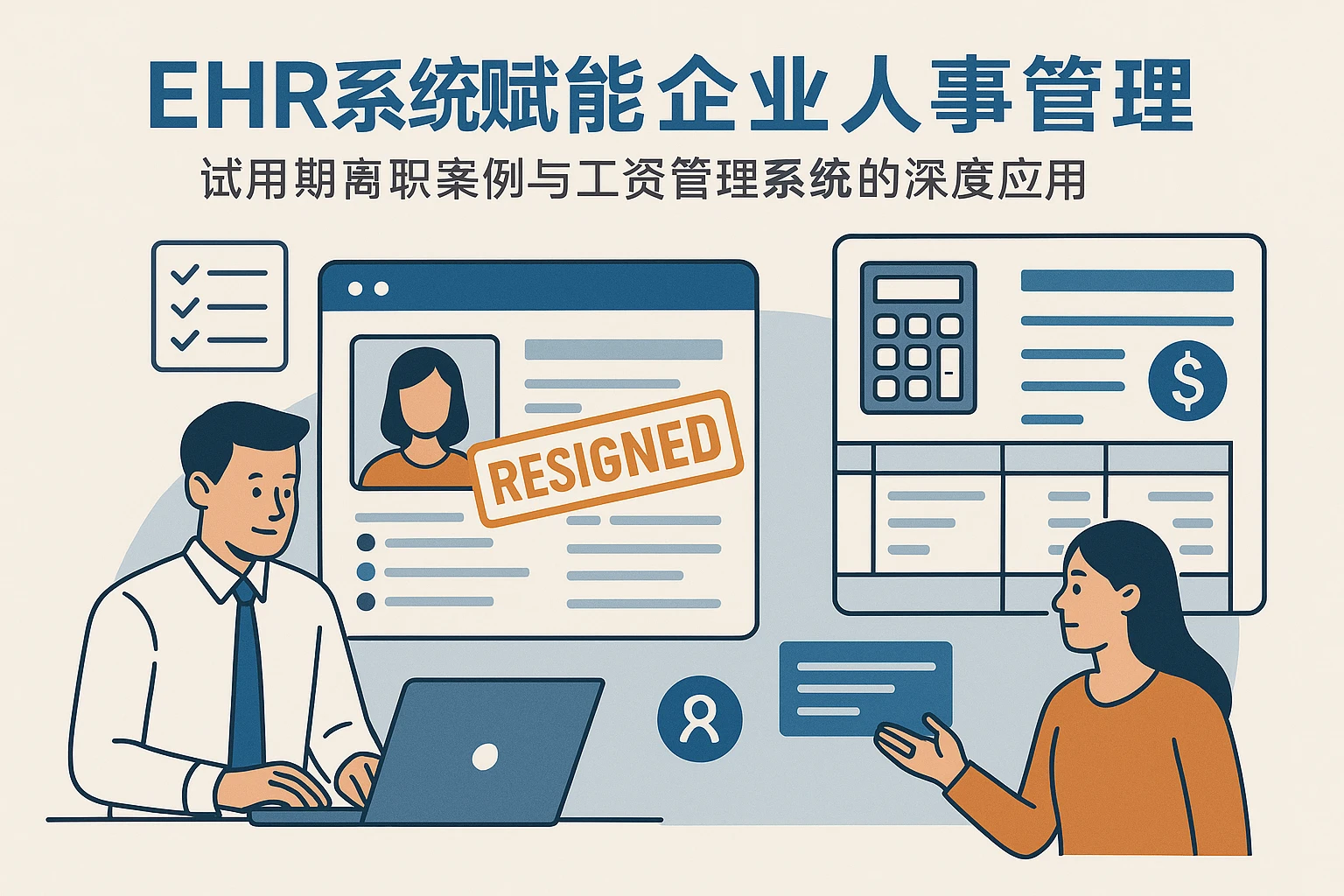 EHR系统赋能企业人事管理：试用期离职案例与工资管理系统的深度应用