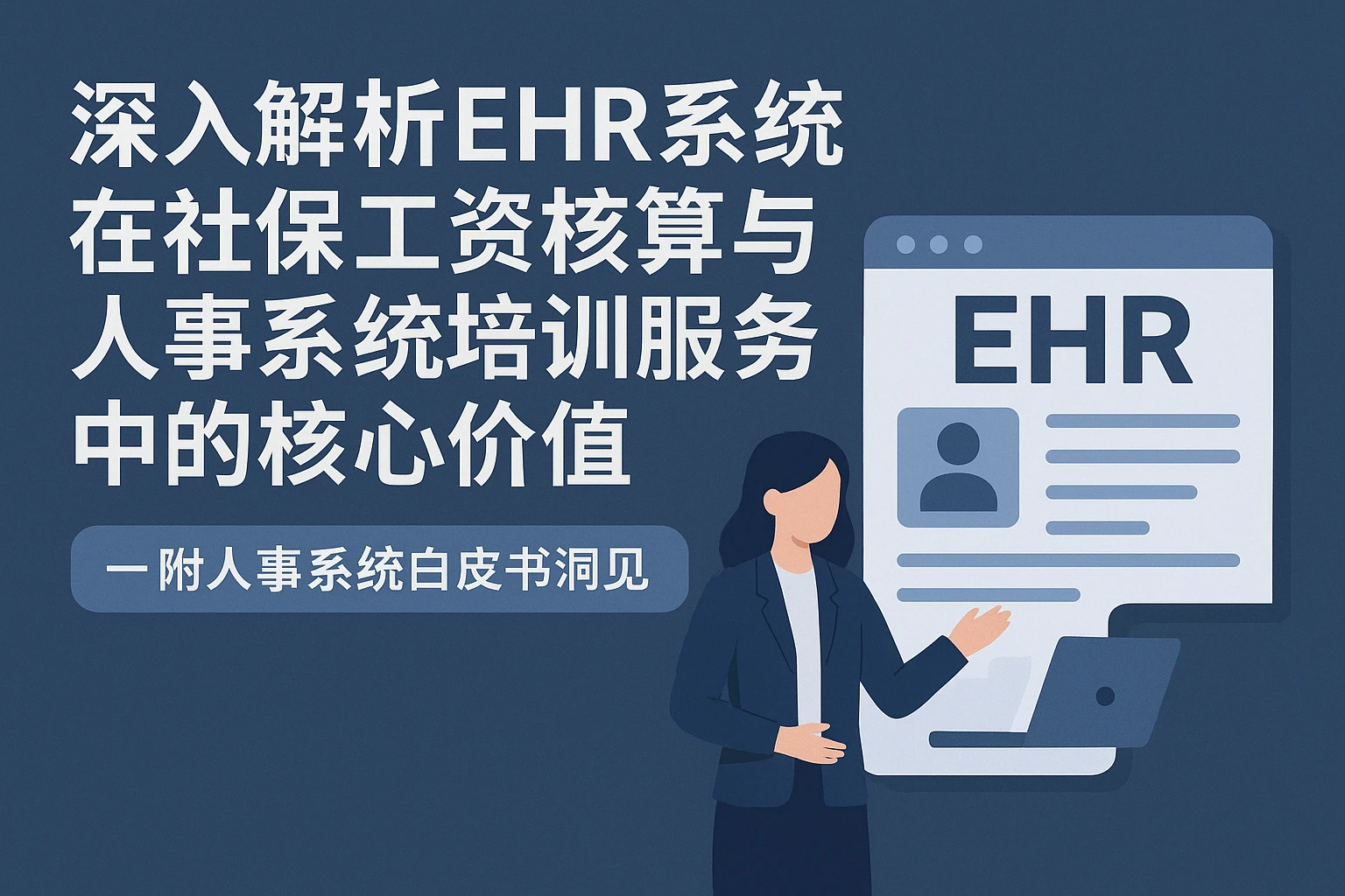 深入解析ehr系统在社保工资核算与人事系统培训服务中的核心价值 —— 附人事系统白皮书洞见