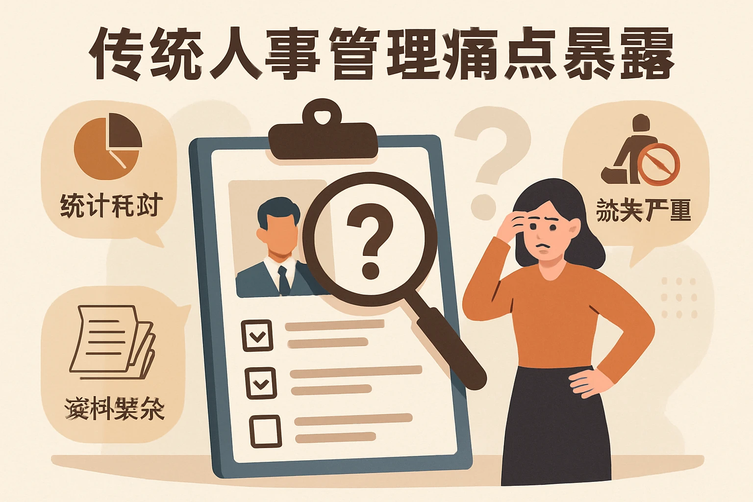 传统人事管理痛点暴露