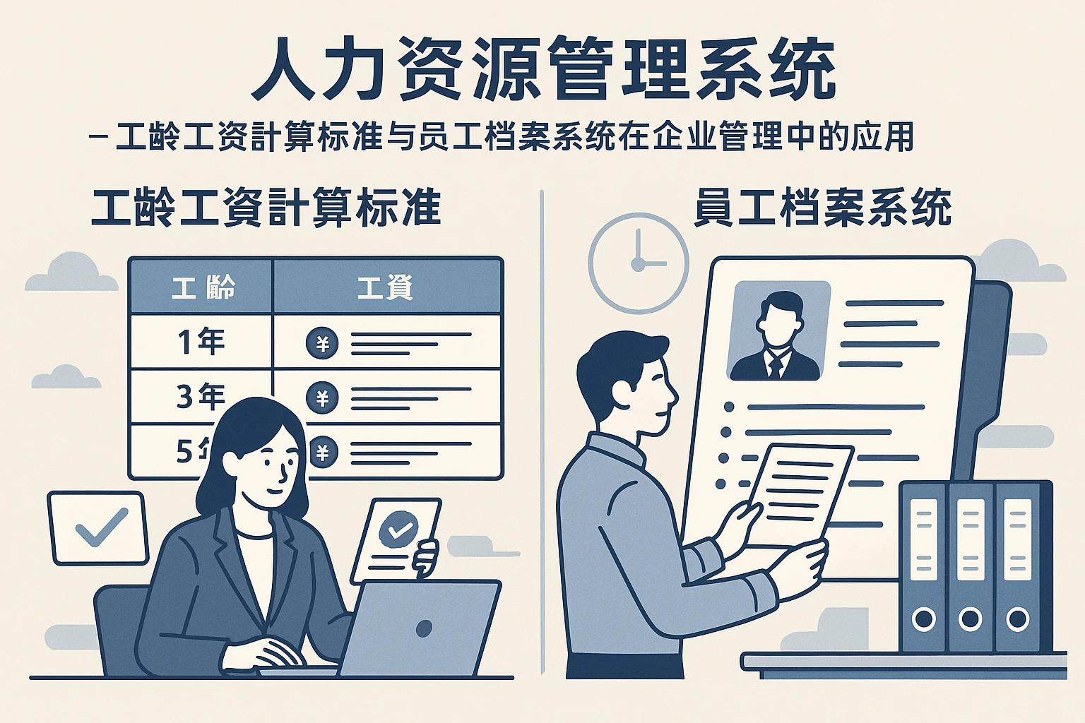 人力资源管理系统——工龄工资计算标准与员工档案系统在企业管理中的应用