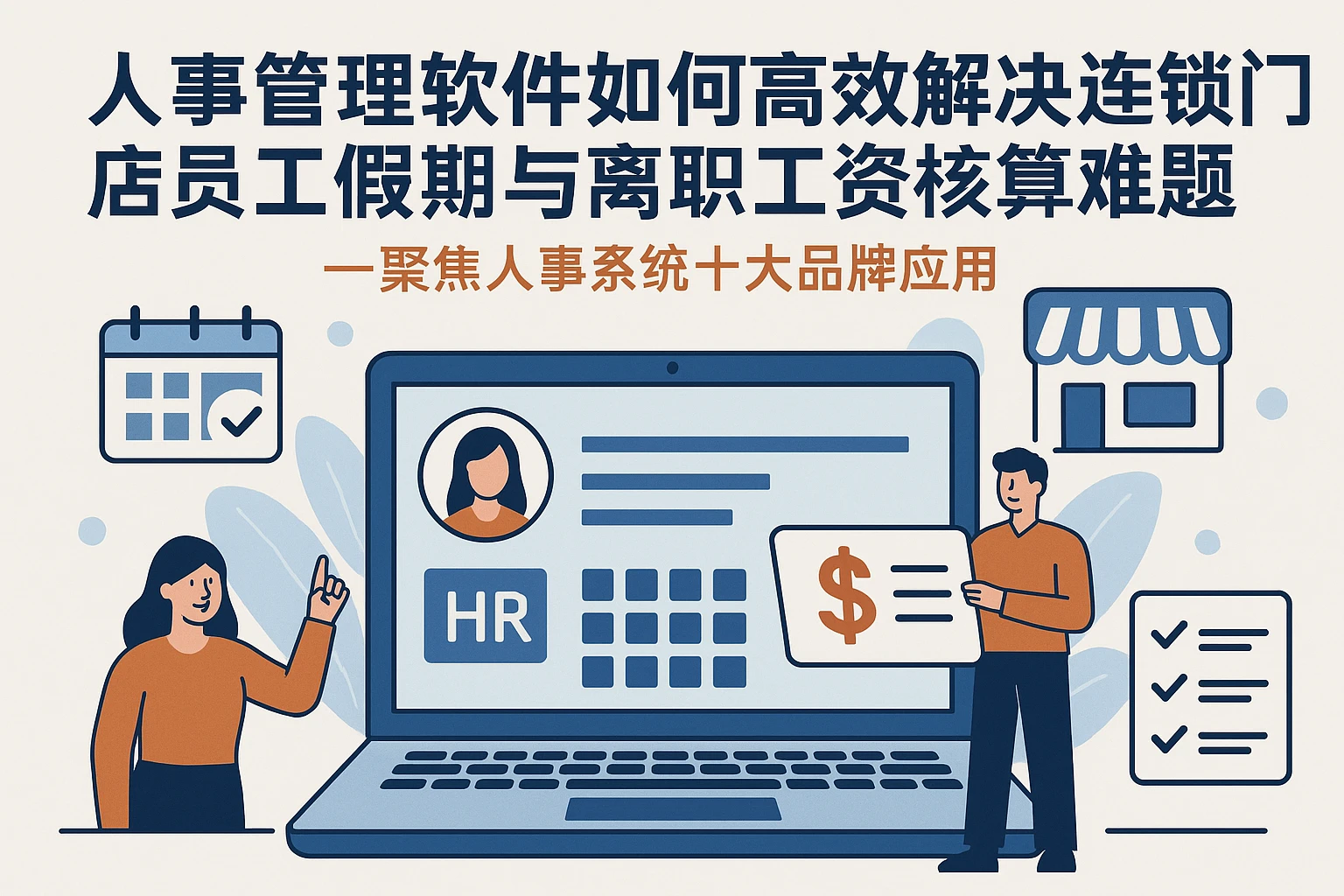 人事管理软件如何高效解决连锁门店员工假期与离职工资核算难题——聚焦人事系统十大品牌应用