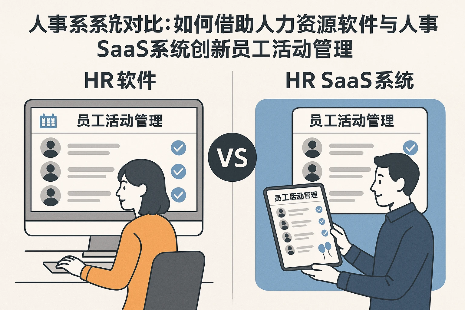 人事系统对比：如何借助人力资源软件与人事SaaS系统创新员工活动管理
