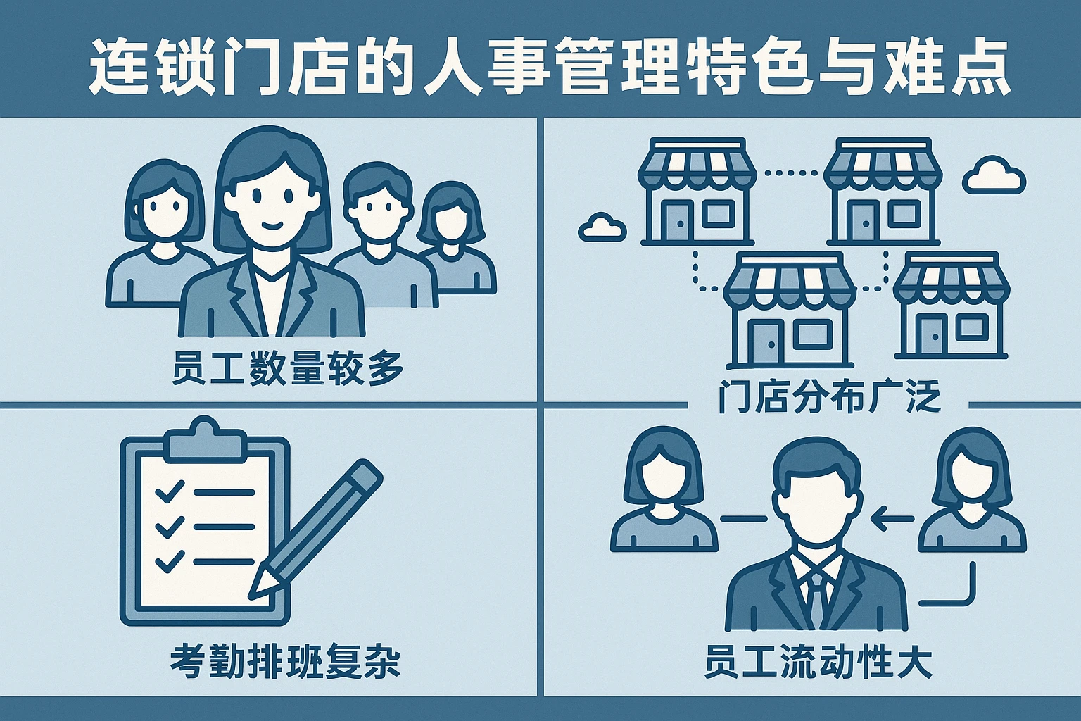 连锁门店的人事管理特色与难点