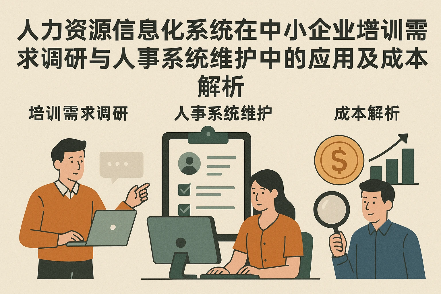 人力资源信息化系统在中小企业培训需求调研与人事系统维护中的应用及成本解析