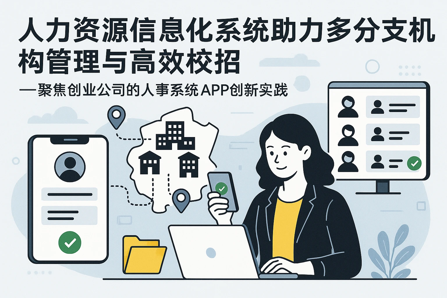 人力资源信息化系统助力多分支机构管理与高效校招——聚焦创业公司的人事系统APP创新实践