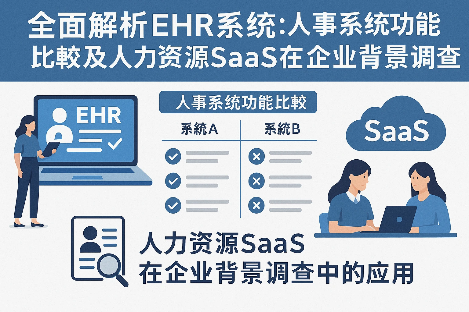 全面解析EHR系统：人事系统功能比较及人力资源SaaS在企业背景调查中的应用