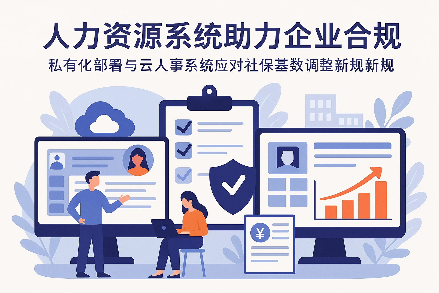 人力资源系统助力企业合规：私有化部署与云人事系统应对社保基数调整新规