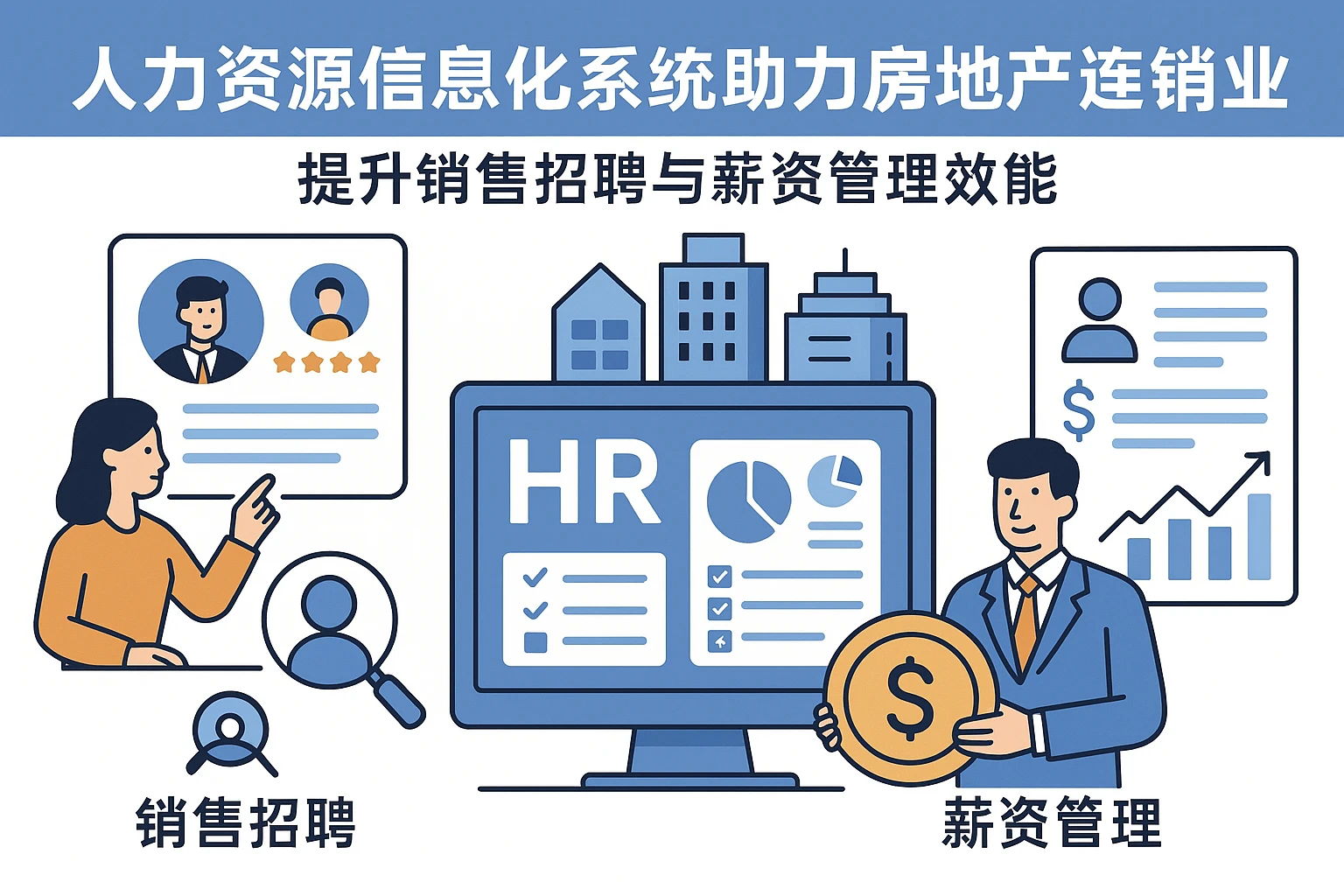 人力资源信息化系统助力房地产连锁企业：提升销售招聘与薪资管理效能