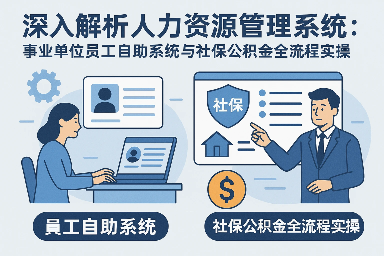 深入解析人力资源管理系统：事业单位员工自助系统与社保公积金全流程实操