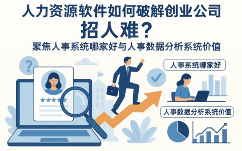 人力资源软件如何破解创业公司招人难？聚焦人事系统哪家好与人事数据分析系统价值