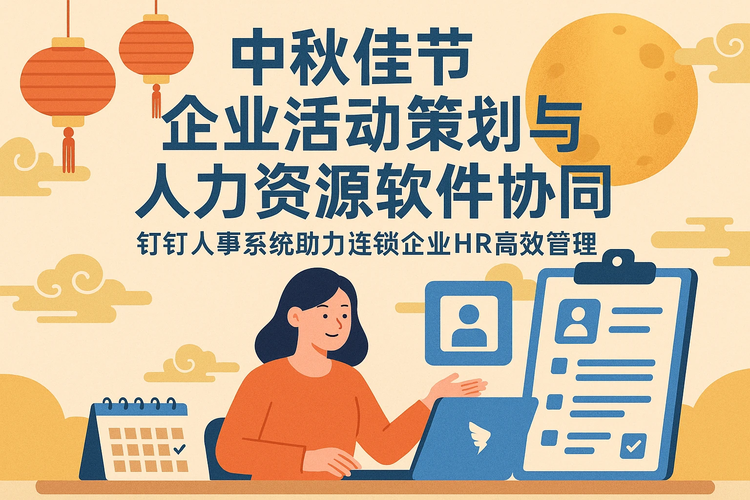 中秋佳节企业活动策划与人力资源软件协同——钉钉人事系统助力连锁企业HR高效管理