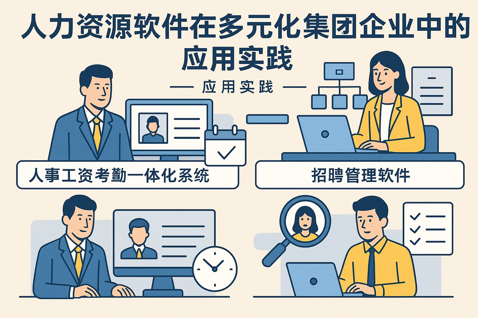 人力资源软件在多元化集团企业中的应用实践——以人事工资考勤一体化系统与招聘管理软件为核心