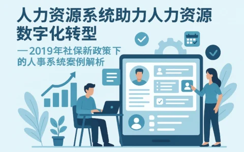 人力资源系统助力人力资源数字化转型——2019年社保新政策下的人事系统案例解析
