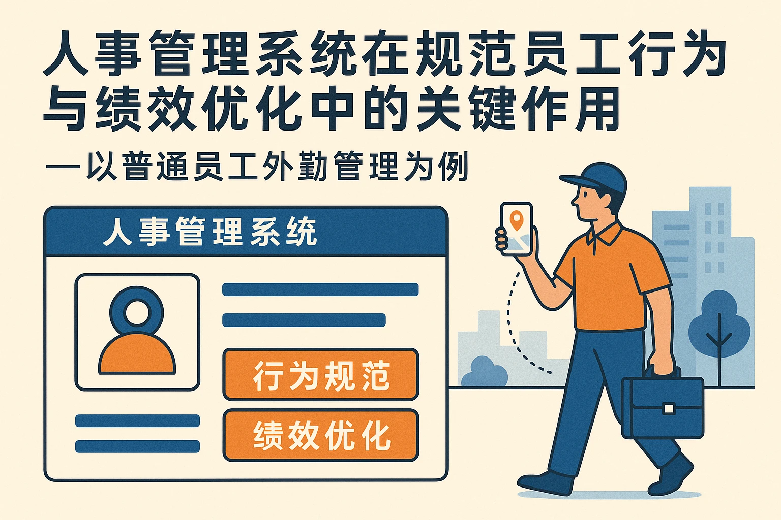 人事管理系统在规范员工行为与绩效优化中的关键作用——以普通员工外勤管理为例