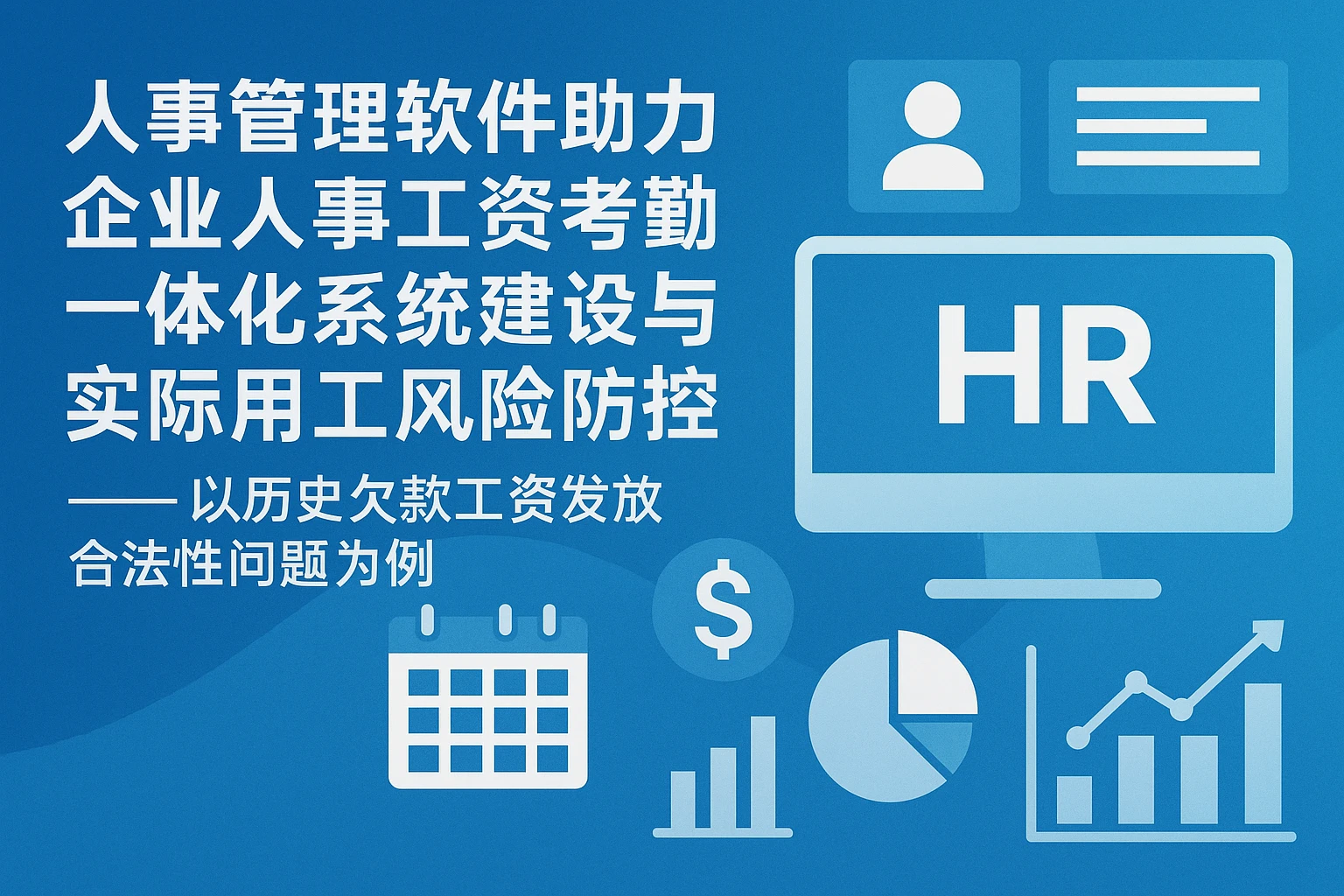 人事管理软件助力企业人事工资考勤一体化系统建设与实际用工风险防控——以历史欠款工资发放合法性问题为例