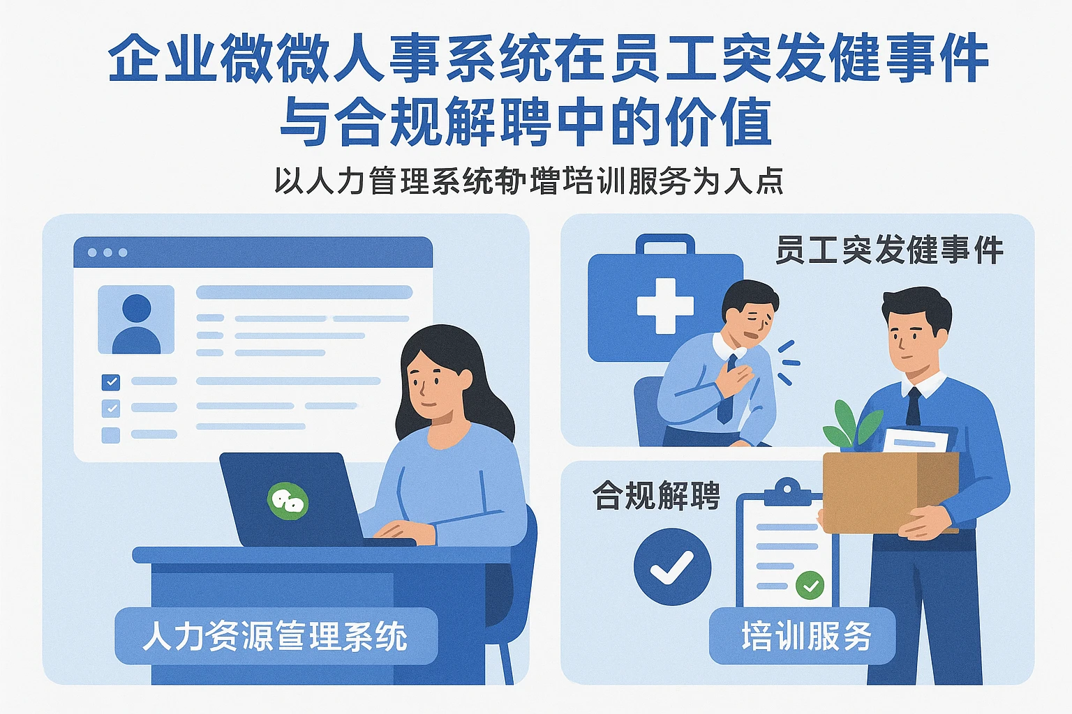 企业微信人事系统在员工突发健康事件与合规解聘中的价值——以人力资源管理系统和培训服务为切入点