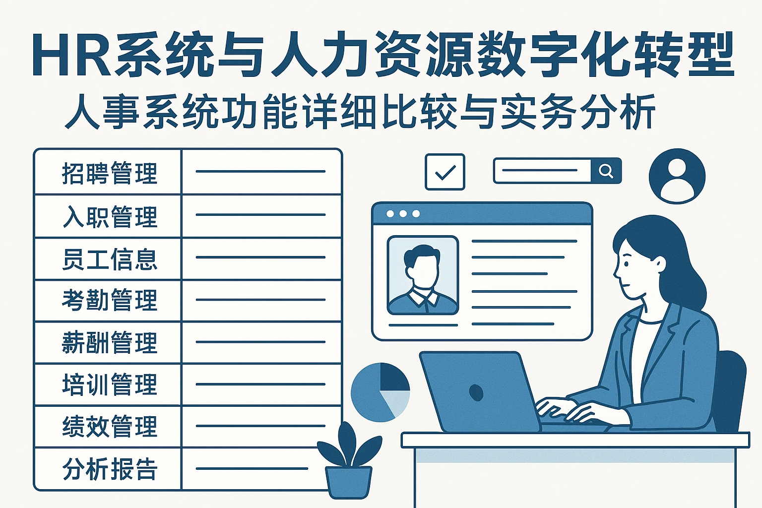 HR系统与人力资源数字化转型：人事系统功能详细比较与实务分析