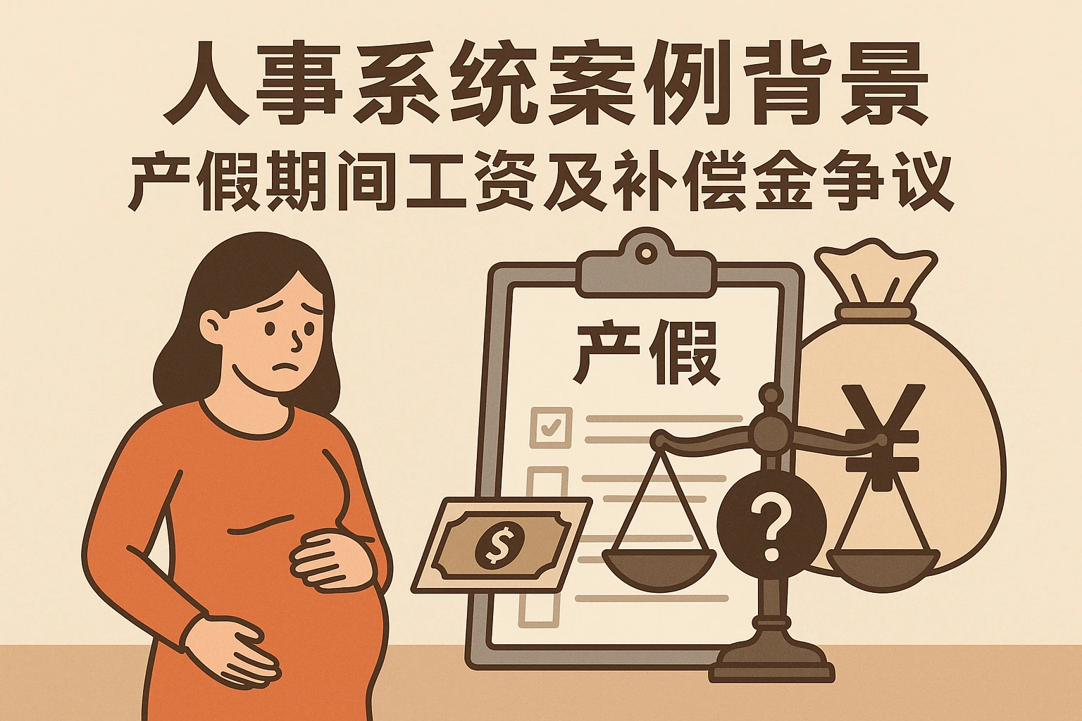 2. 人事系统案例背景：产假期间工资及补偿金争议