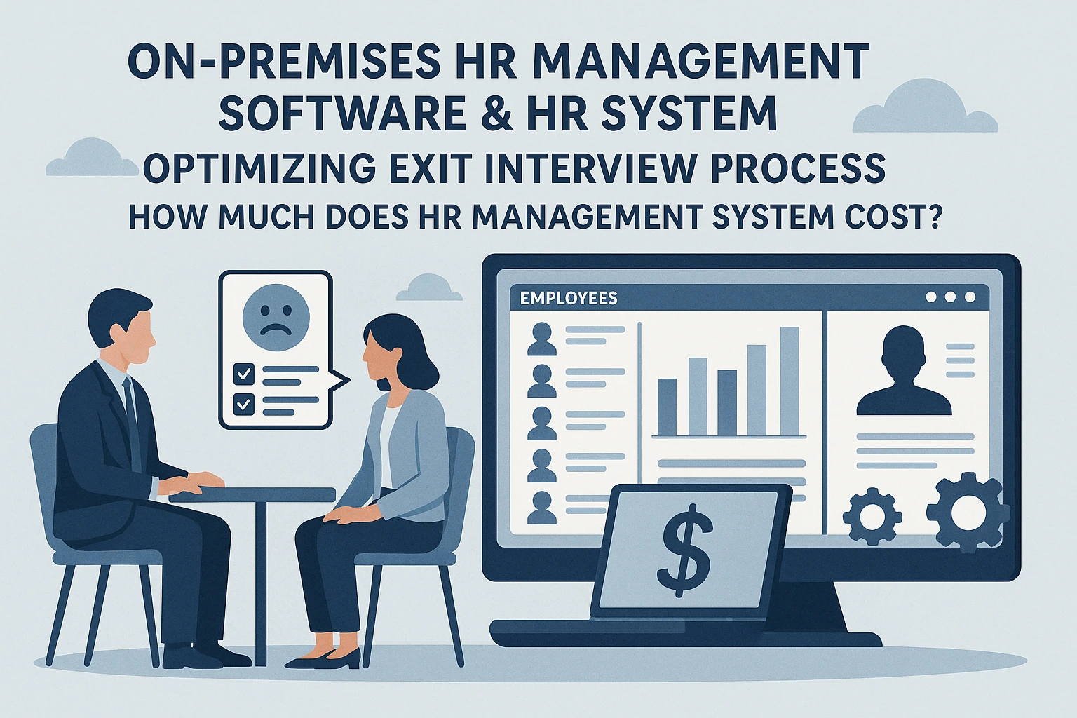HR管理软件与人事系统本地部署：优化离职面谈流程与人事管理系统多少钱