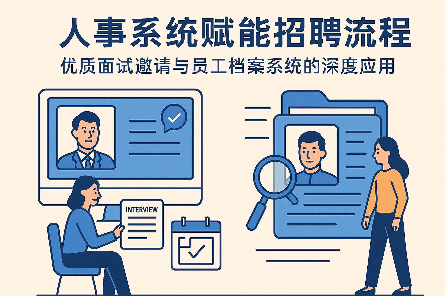 人事系统赋能招聘流程：优质面试邀请与员工档案系统的深度应用