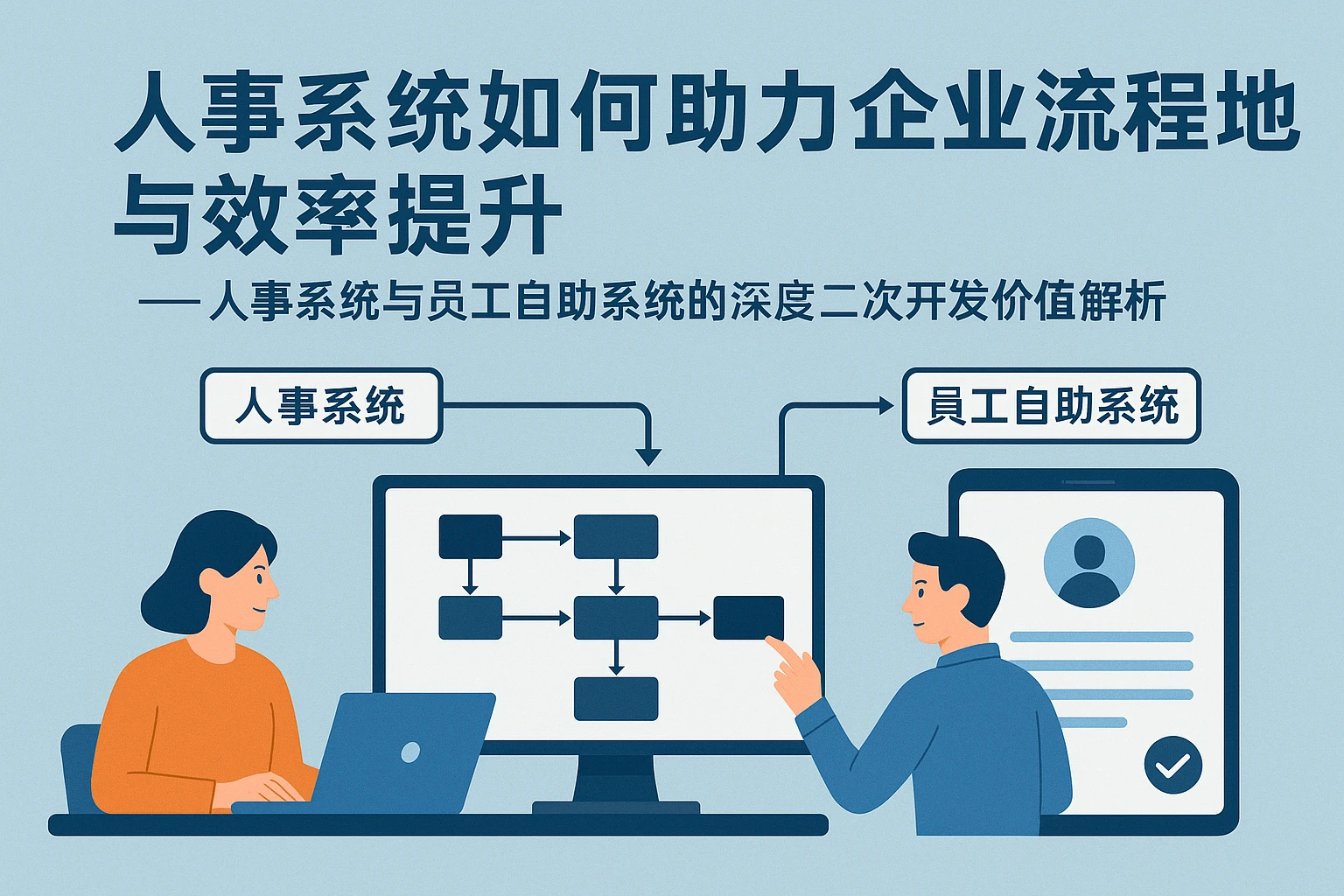 人事系统如何助力企业流程落地与效率提升——人事系统与员工自助系统的深度二次开发价值解析