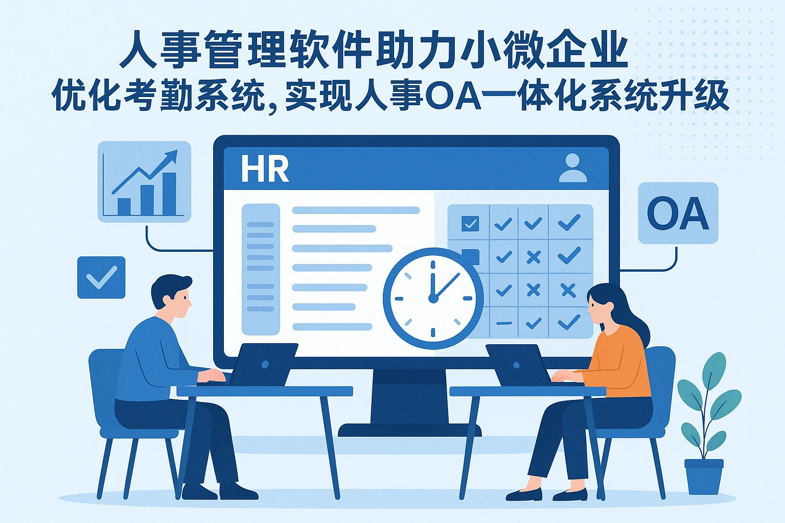 人事管理软件助力小微企业优化考勤系统，实现人事OA一体化系统升级