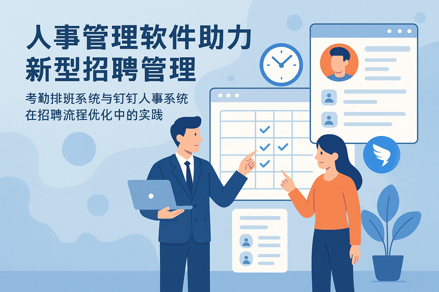 人事管理软件助力新型招聘管理——考勤排班系统与钉钉人事系统在招聘流程优化中的实践