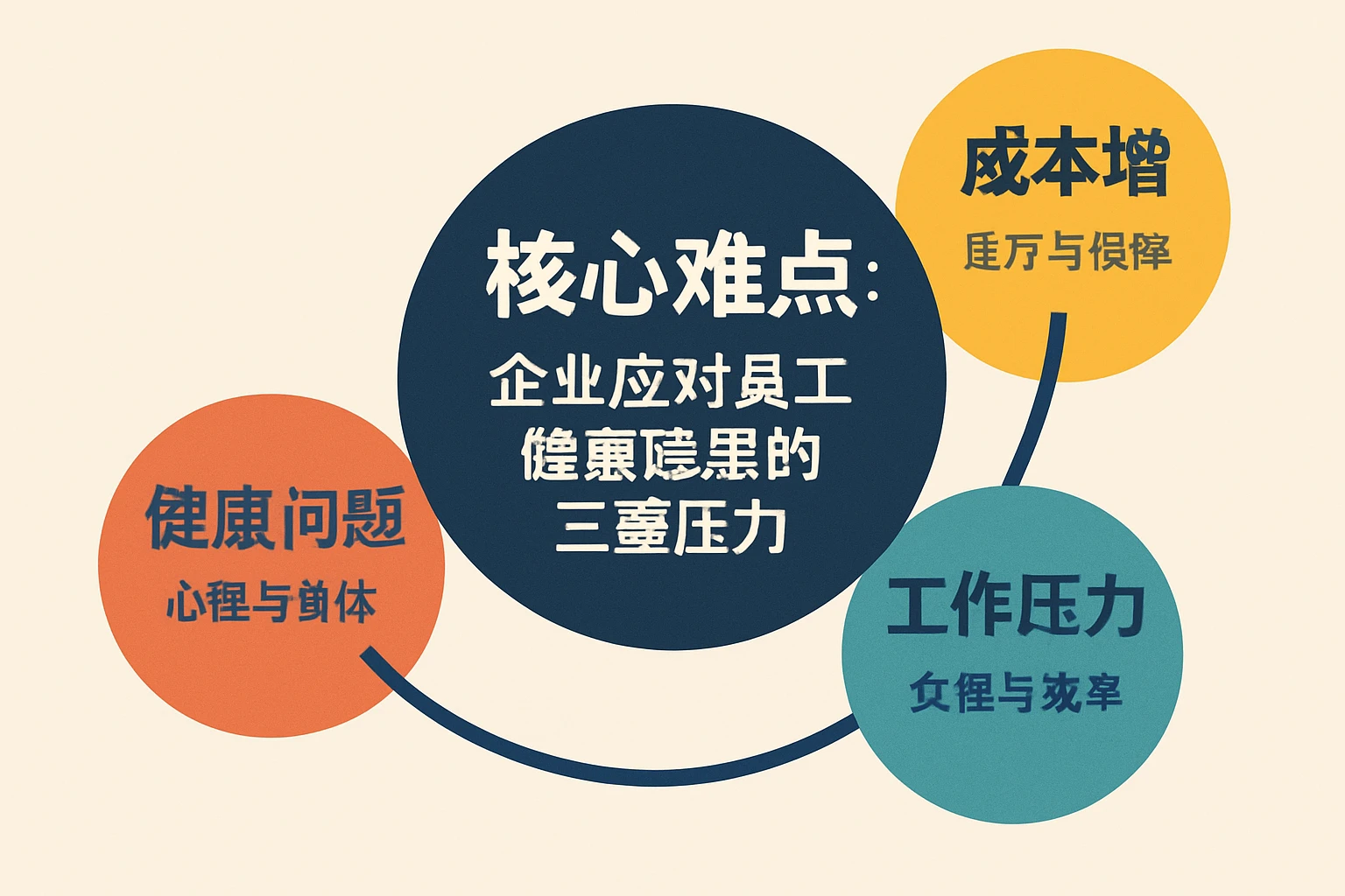 核心难点：企业应对员工健康隐患的三重压力