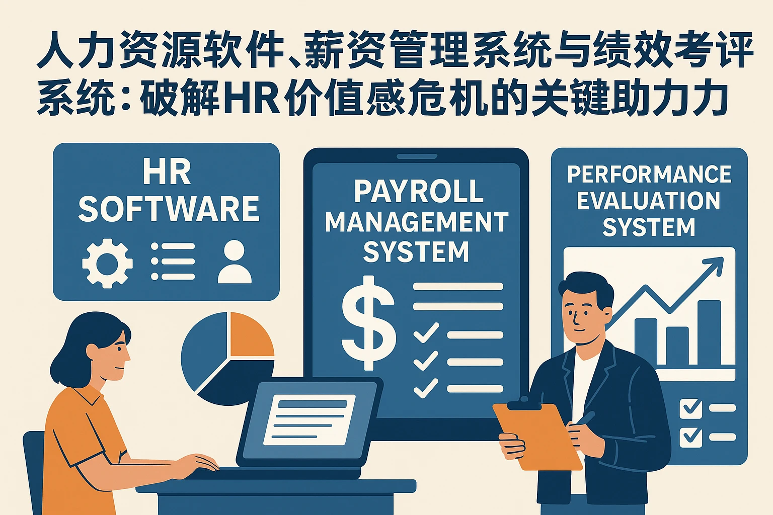 人力资源软件、薪资管理系统与绩效考评系统：破解HR价值感危机的关键助力
