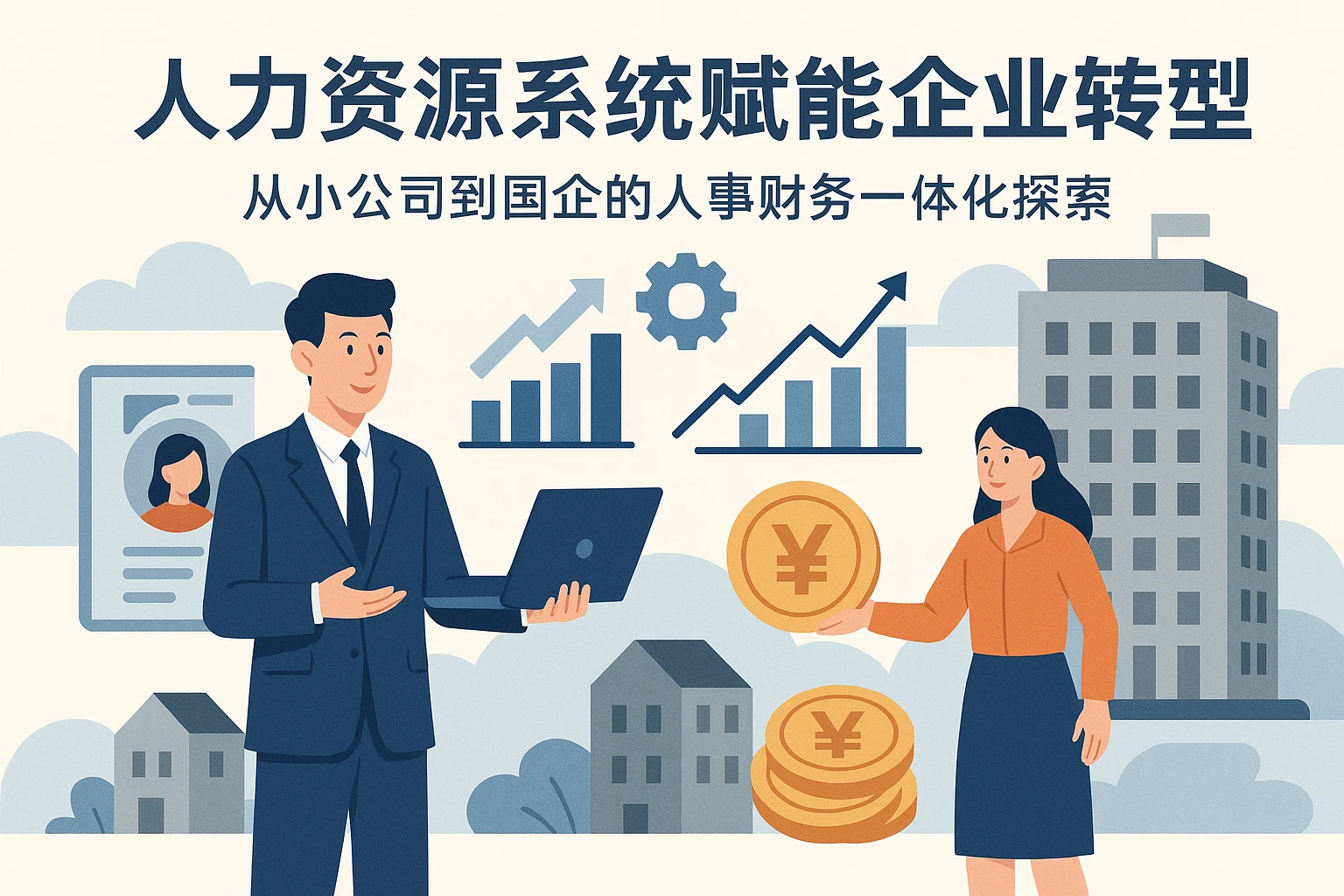人力资源系统赋能企业转型：从小公司到国企的人事财务一体化探索
