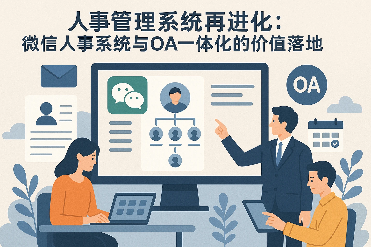 人事管理系统再进化：微信人事系统与OA一体化的价值落地