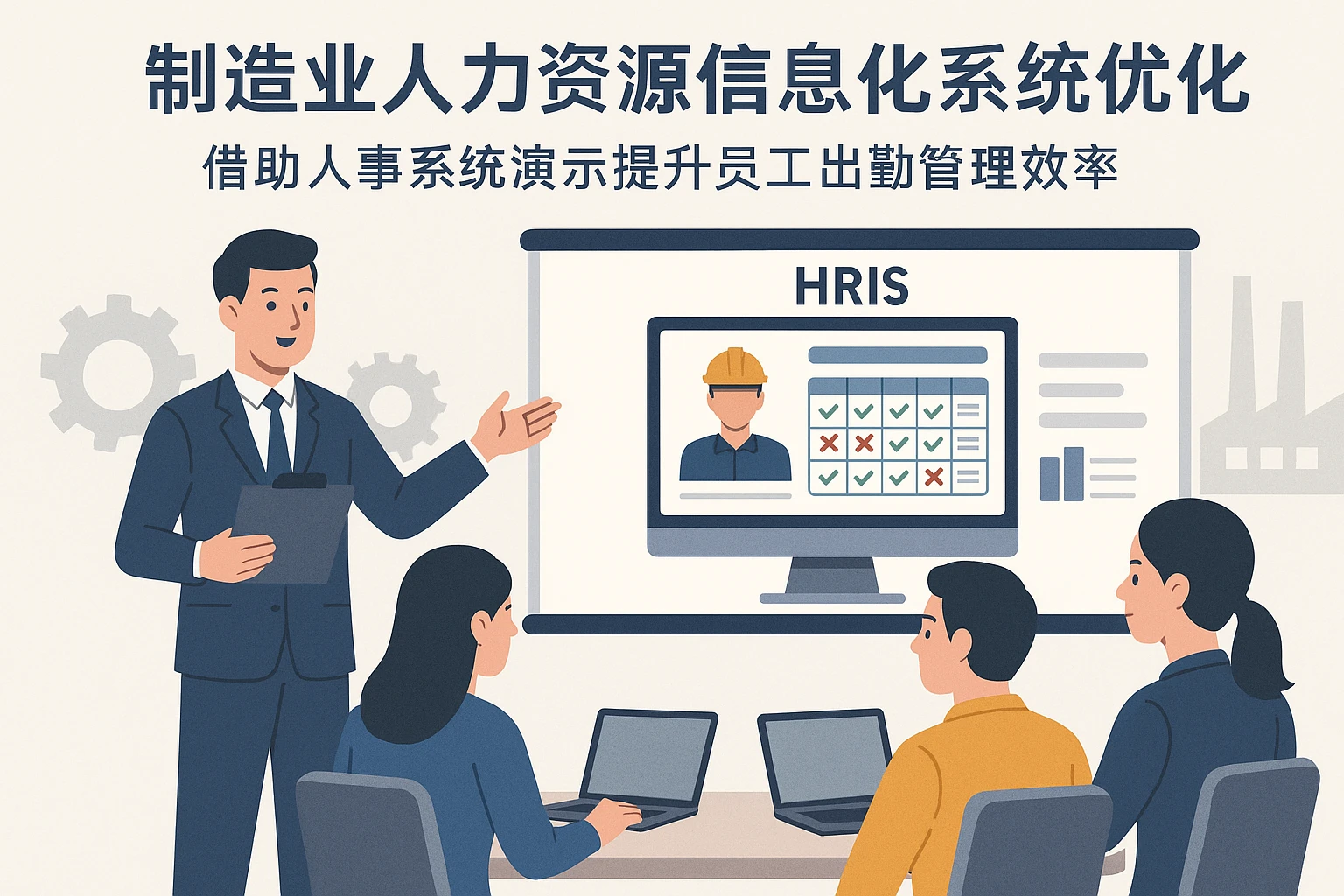 制造业人力资源信息化系统优化：借助人事系统演示提升员工出勤管理效率