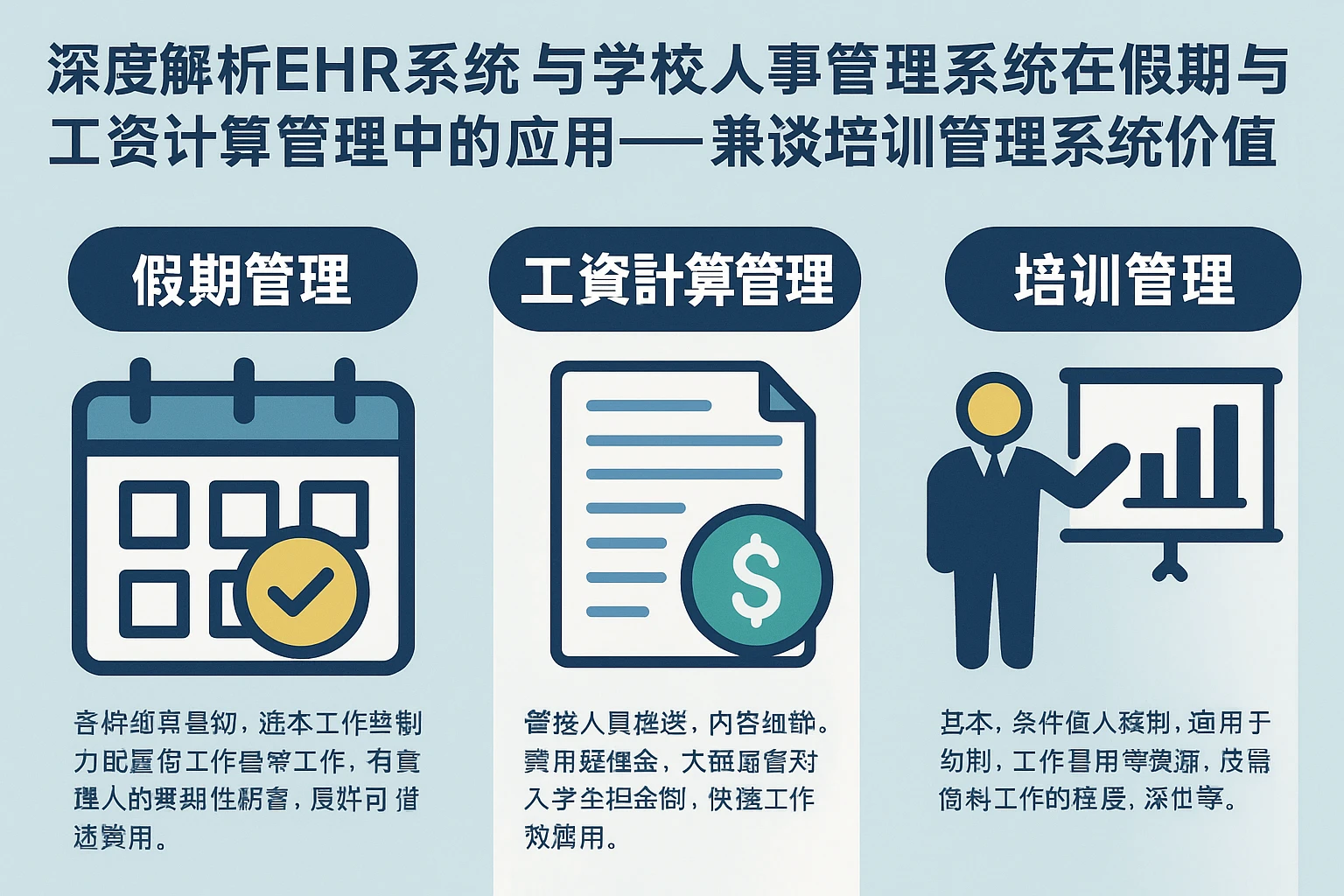深度解析EHR系统与学校人事管理系统在假期与工资计算管理中的应用——兼谈培训管理系统的价值