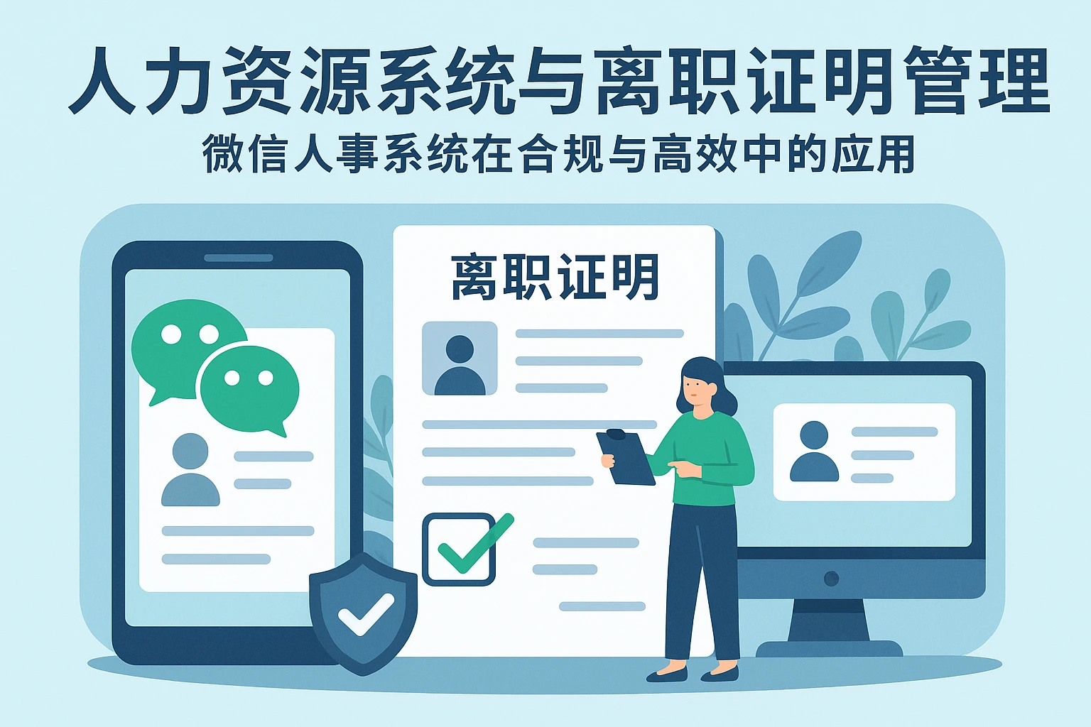 人力资源系统与离职证明管理：微信人事系统在合规与高效中的应用