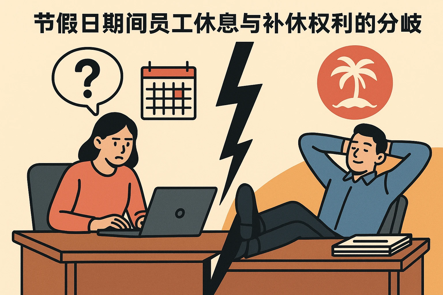 节假日期间员工休息与补休权利的分歧