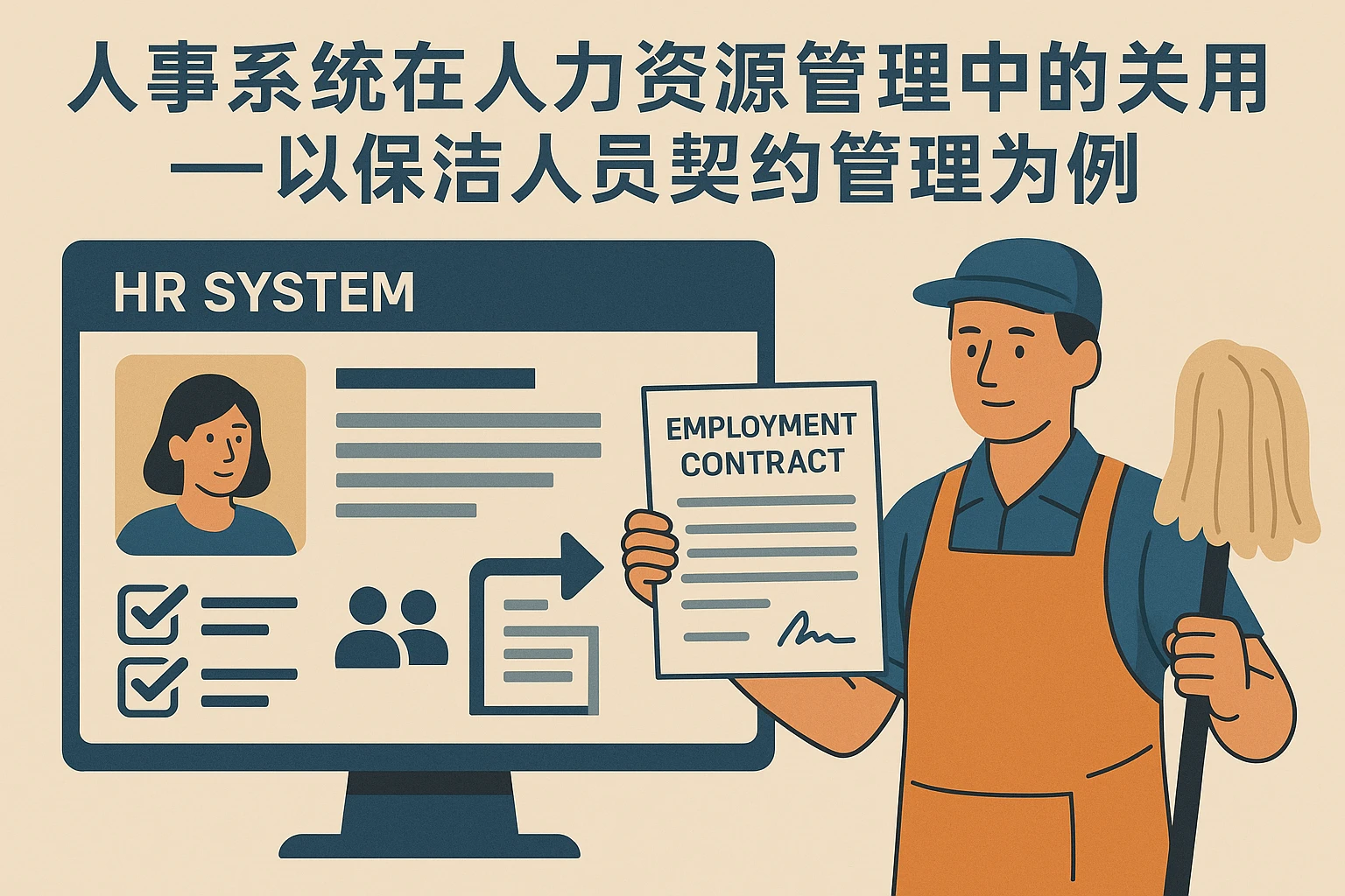 人事系统在人力资源管理中的关键作用——以保洁人员契约管理为例