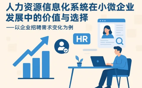 人力资源信息化系统在小微企业发展中的价值与选择——以企业招聘需求变化为例