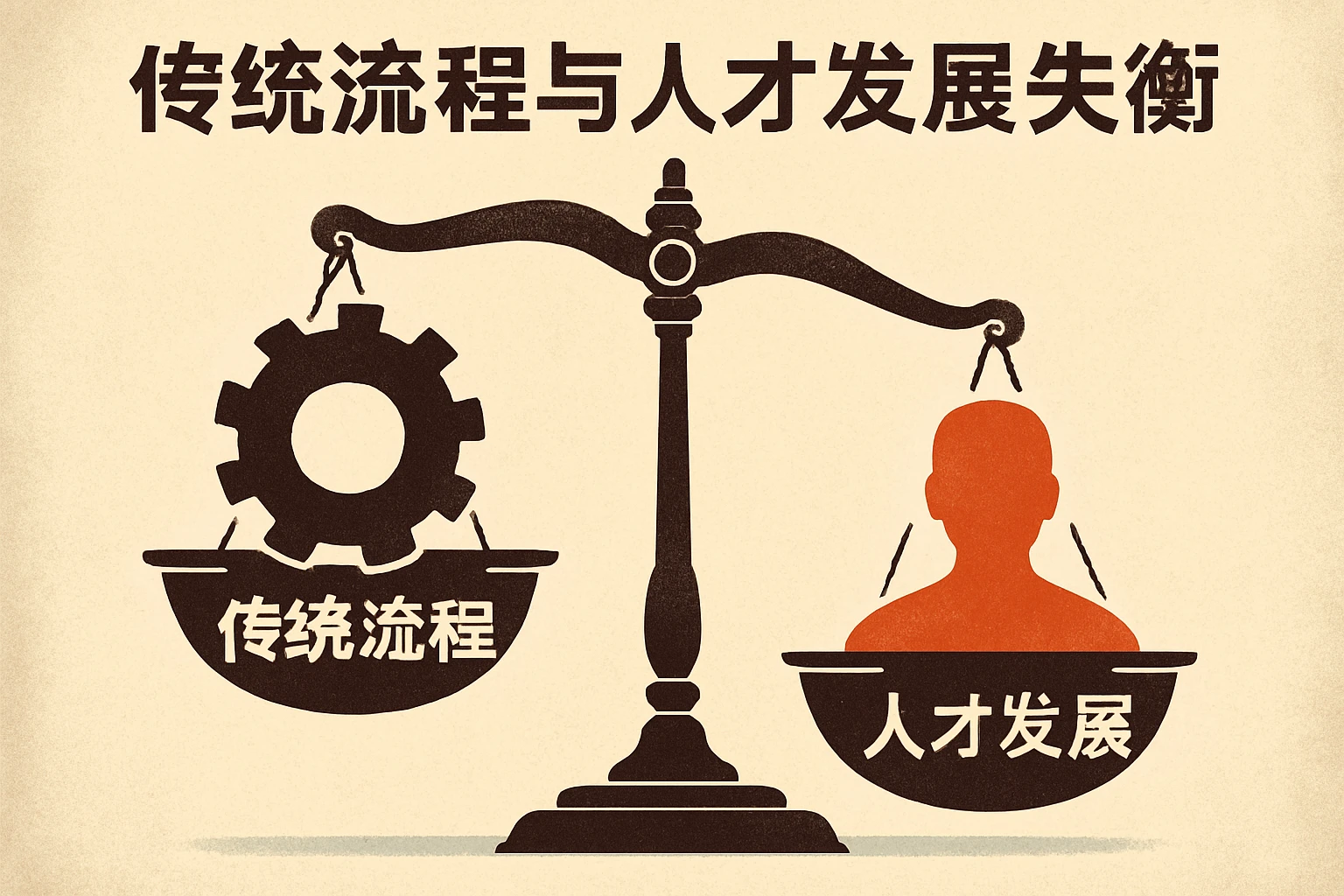 传统流程与人才发展的失衡