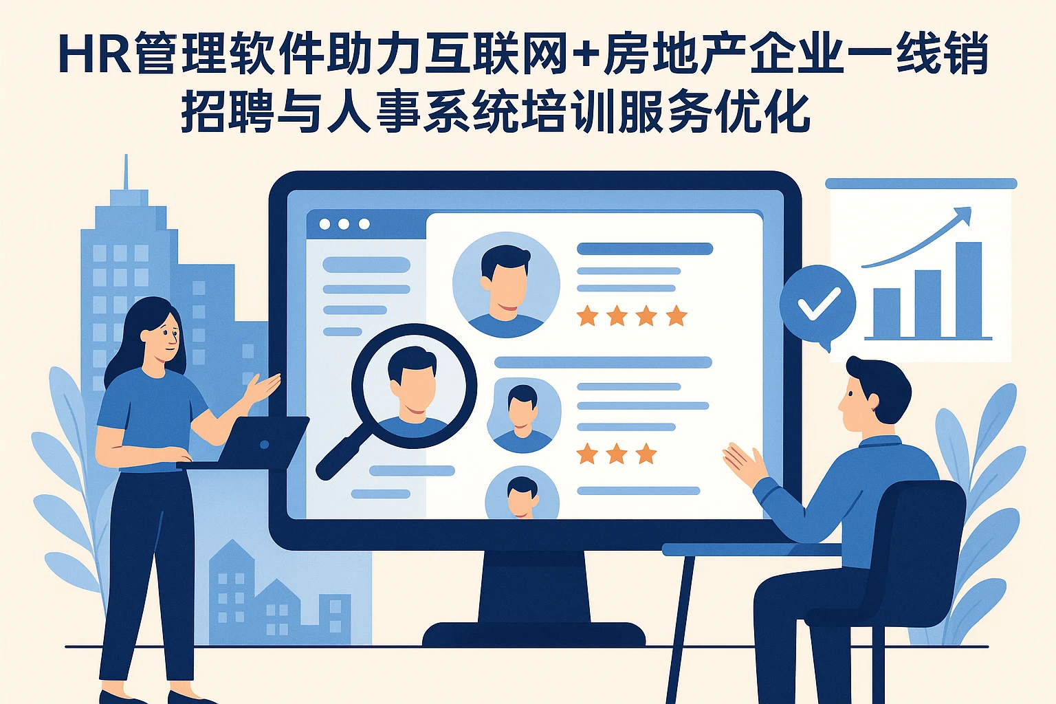 HR管理软件助力互联网+房地产企业的一线销售招聘与人事系统培训服务优化