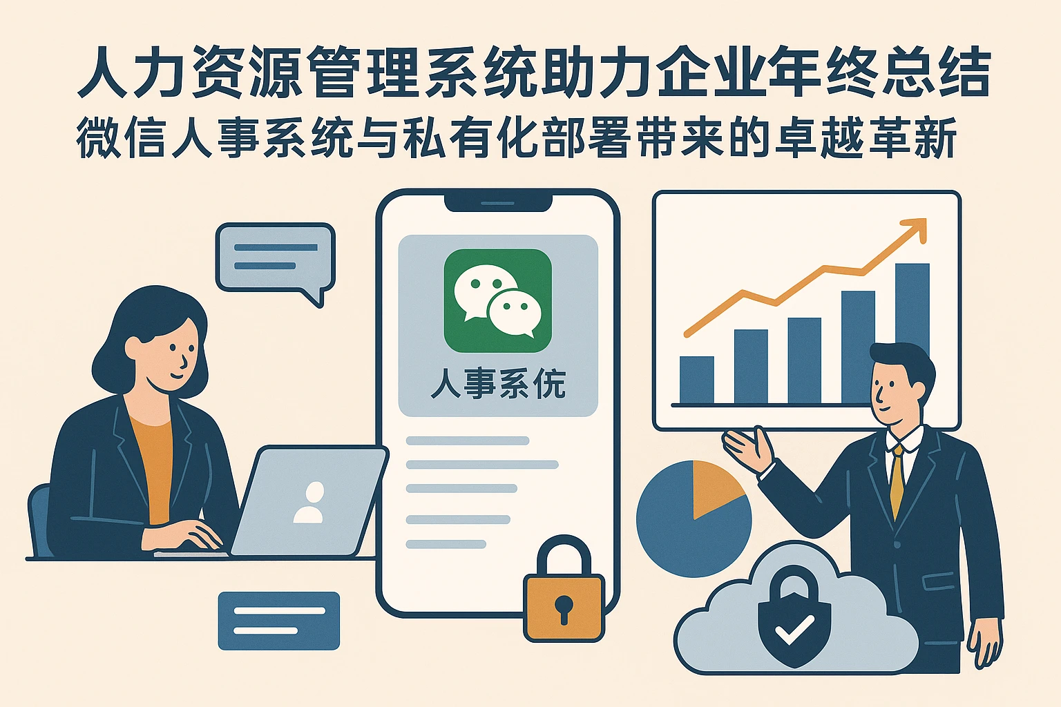 人力资源管理系统助力企业年终总结：微信人事系统与私有化部署带来的卓越革新