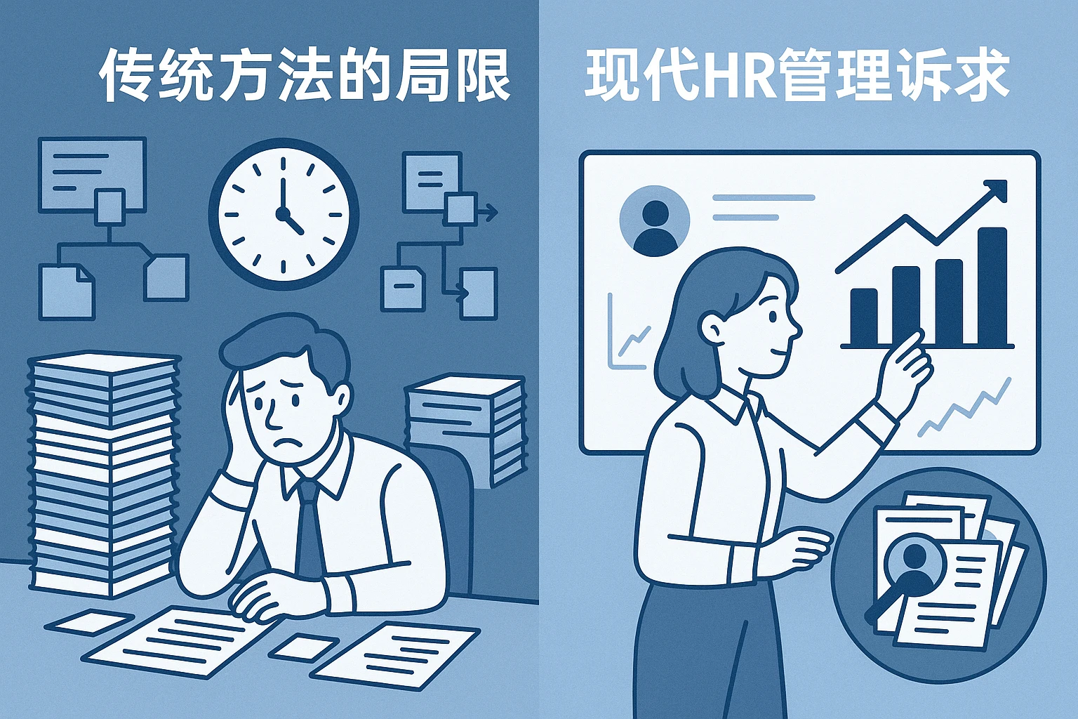 传统方法的局限与现代HR管理诉求
