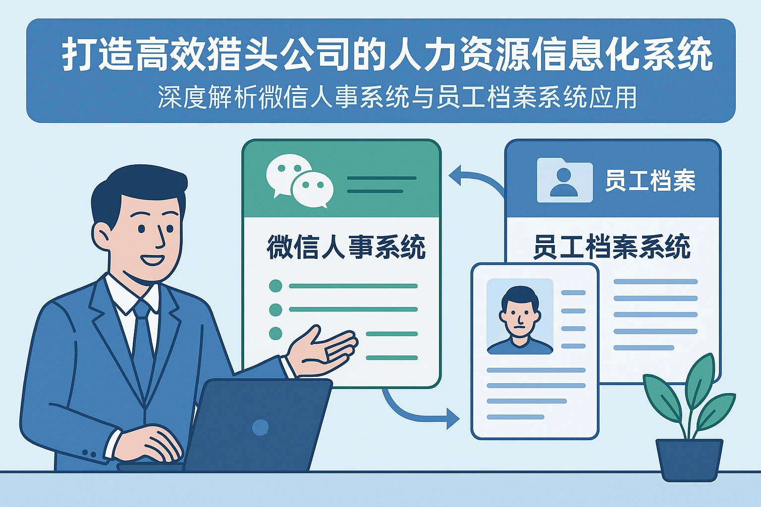 打造高效猎头公司的人力资源信息化系统：深度解析微信人事系统与员工档案系统应用