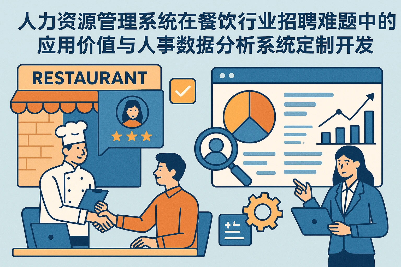 人力资源管理系统在餐饮行业招聘难题中的应用价值与人事数据分析系统定制开发实践