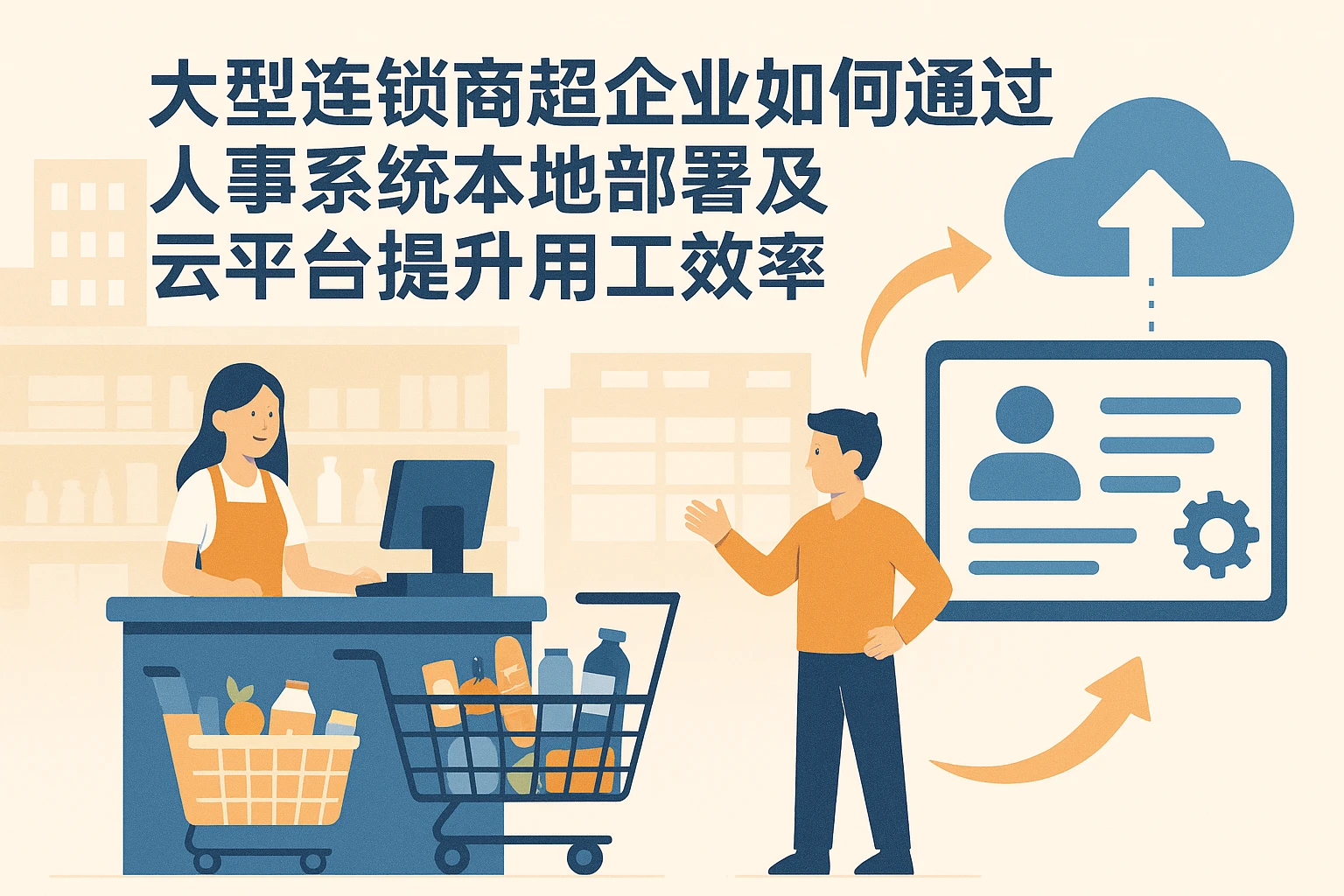 大型连锁商超企业如何通过人事系统本地部署及云平台提升用工效率