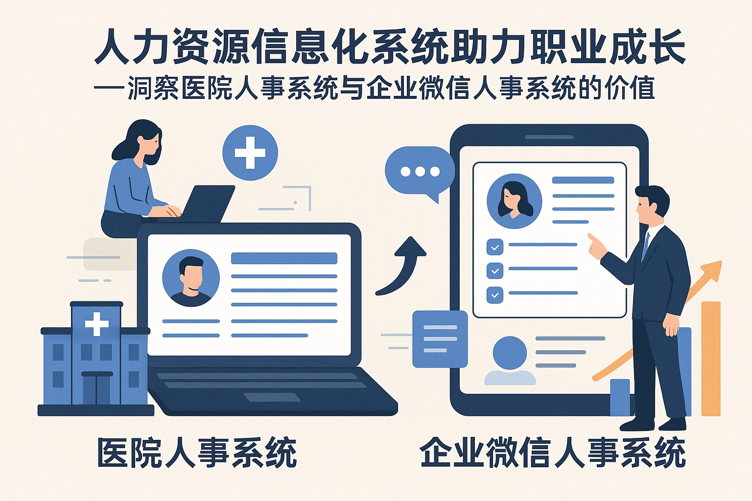 人力资源信息化系统助力职业成长——洞察医院人事系统与企业微信人事系统的价值