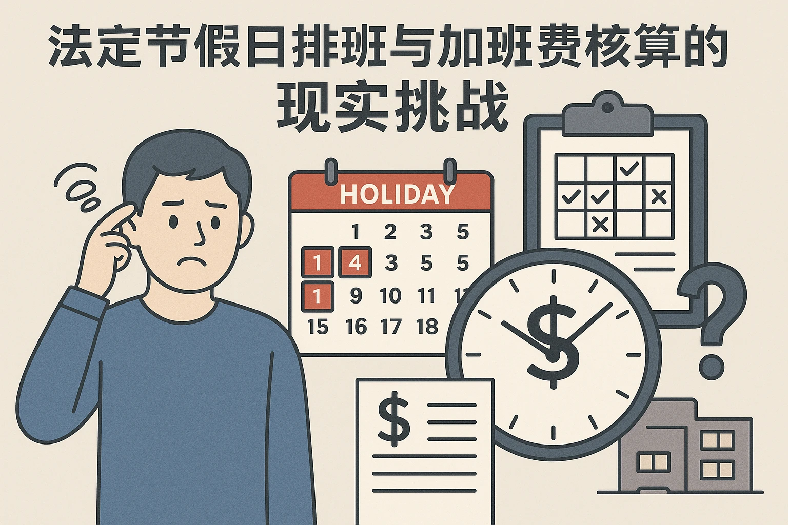 法定节假日排班与加班费核算的现实挑战