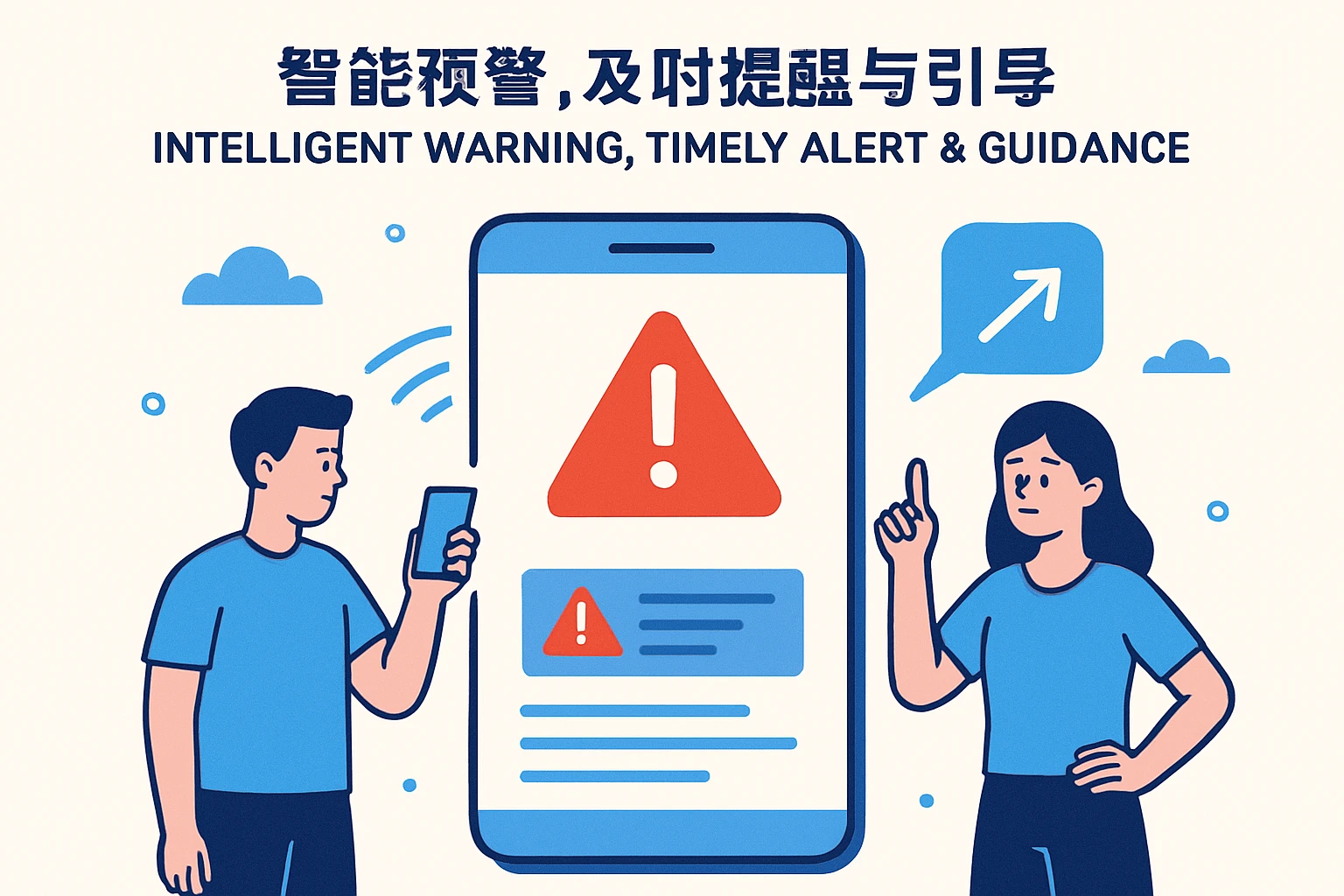 智能预警，及时提醒与引导